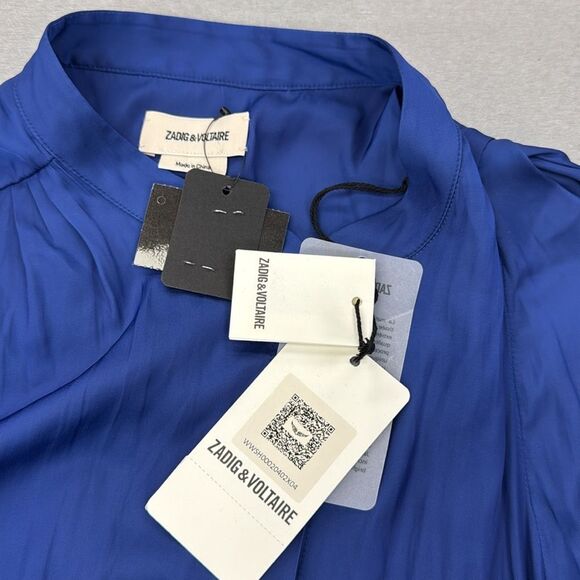 Zadig & Voltaire Royal Blue Blouse - Picture 6 of 11